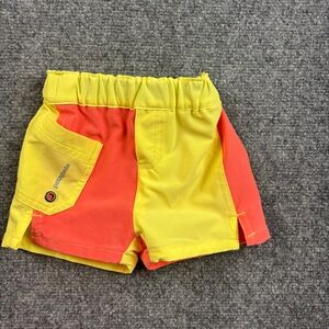 PATAGONIA Infant Meridian Board Shorts Yellow/Peach Orange size: 3 Month